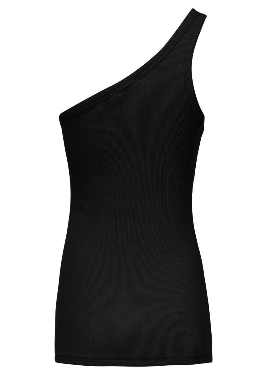 Igor one shoulder top - Black - Image 2