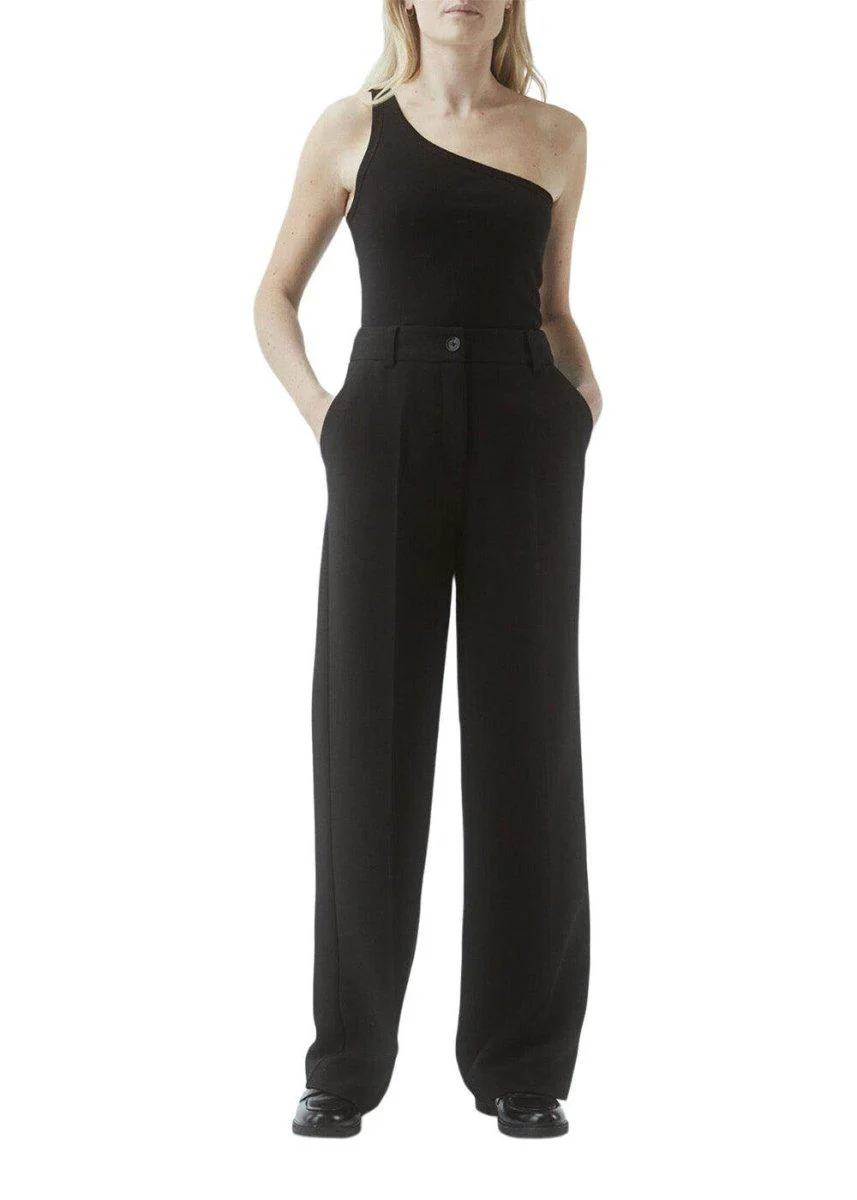 Igor one shoulder top - Black - Image 3