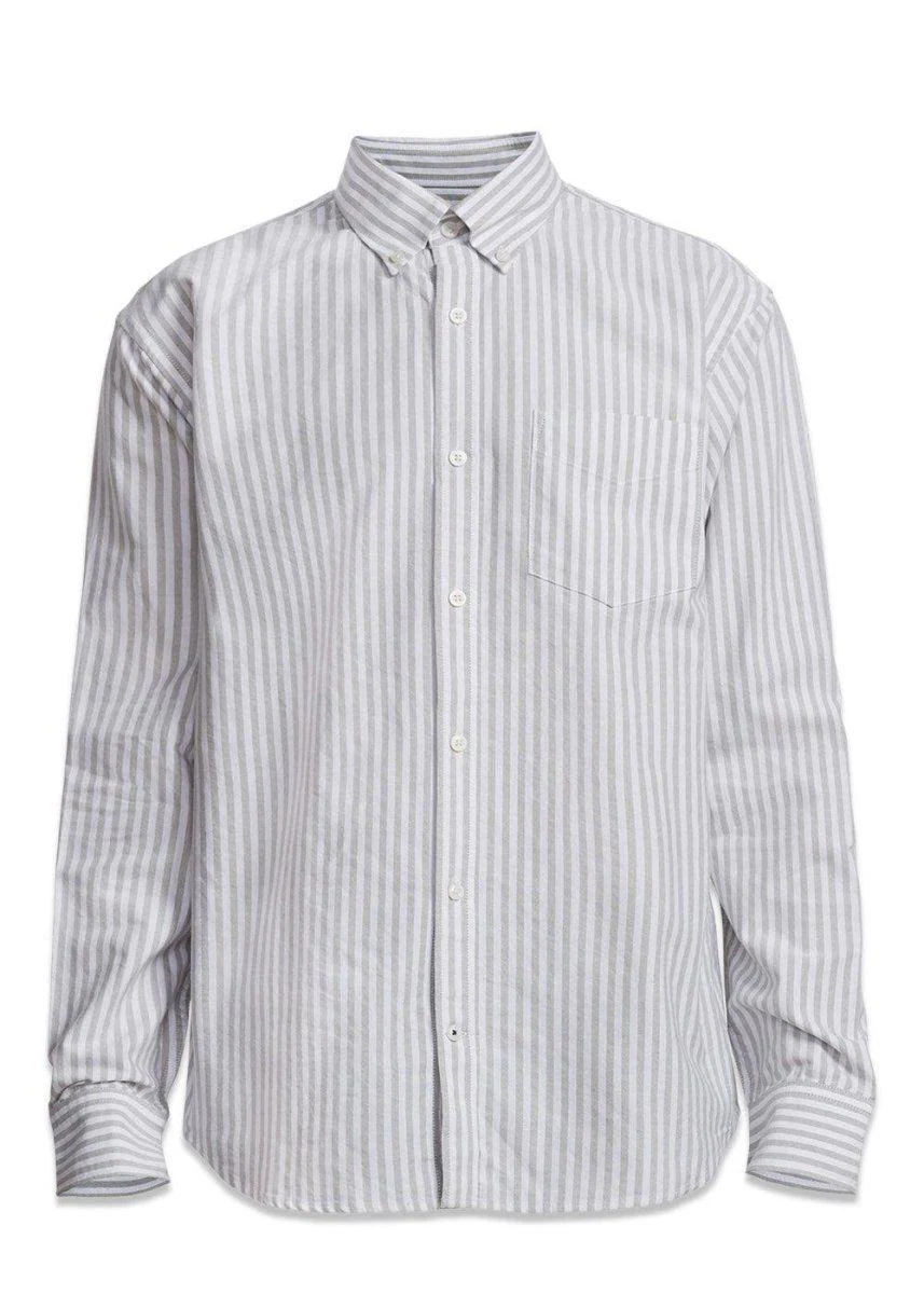 Levon Shirt 5142 - Green Stripe