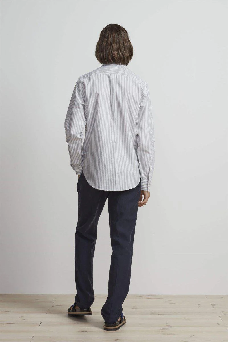 Levon Shirt 5142 - Green Stripe - Image 3