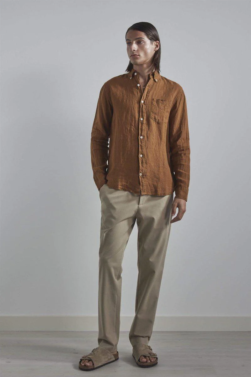 Levon Shirt 5706 - Canela Brown - Image 3