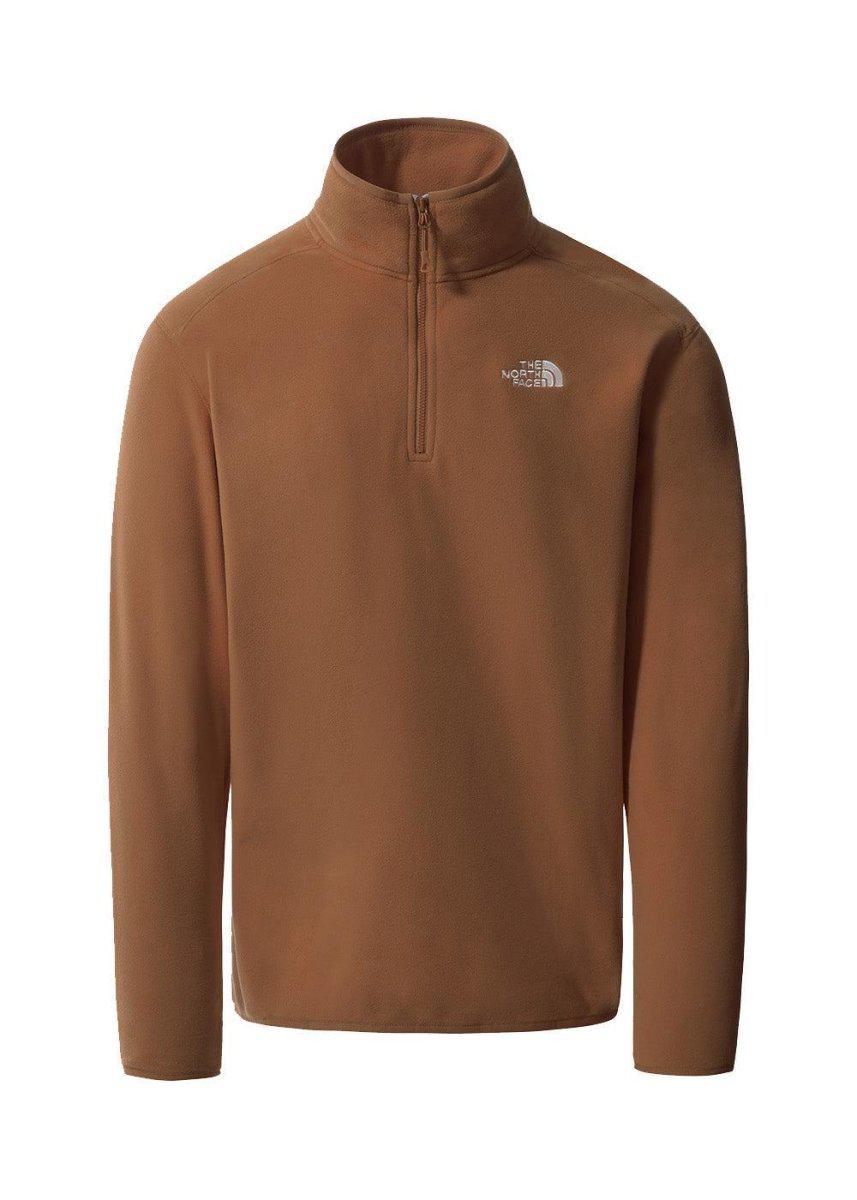 M 100 GLACIER 1/4 ZIP - EU - Pinecone Brown