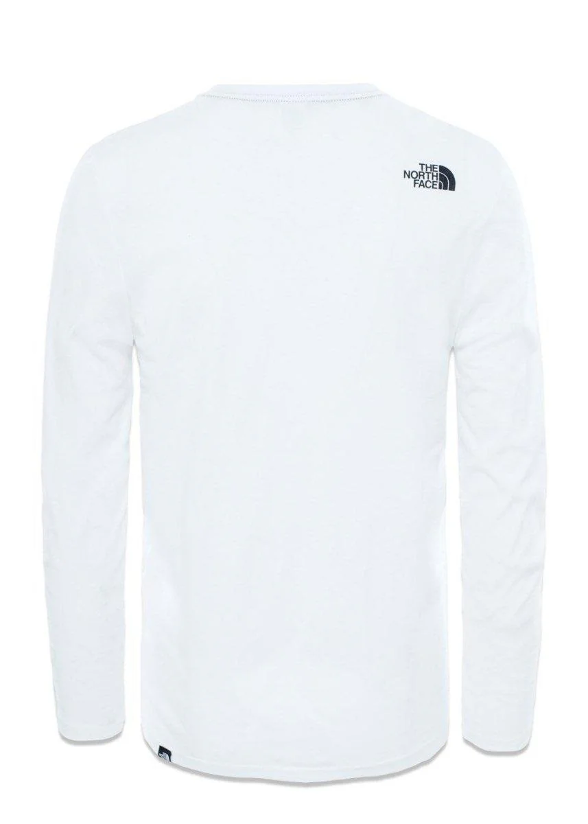 M L/S FINE TEE - Tnf White - Image 2