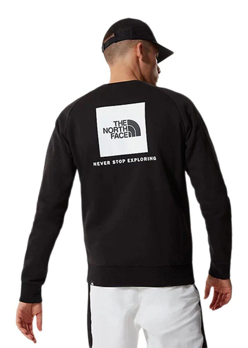 M RAGLAN REDBOX CREW - NEW - Tnf Black - Image 4