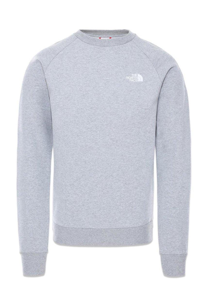 M RAGLAN REDBOX CREW - NEW - Tnf Light Grey Heather