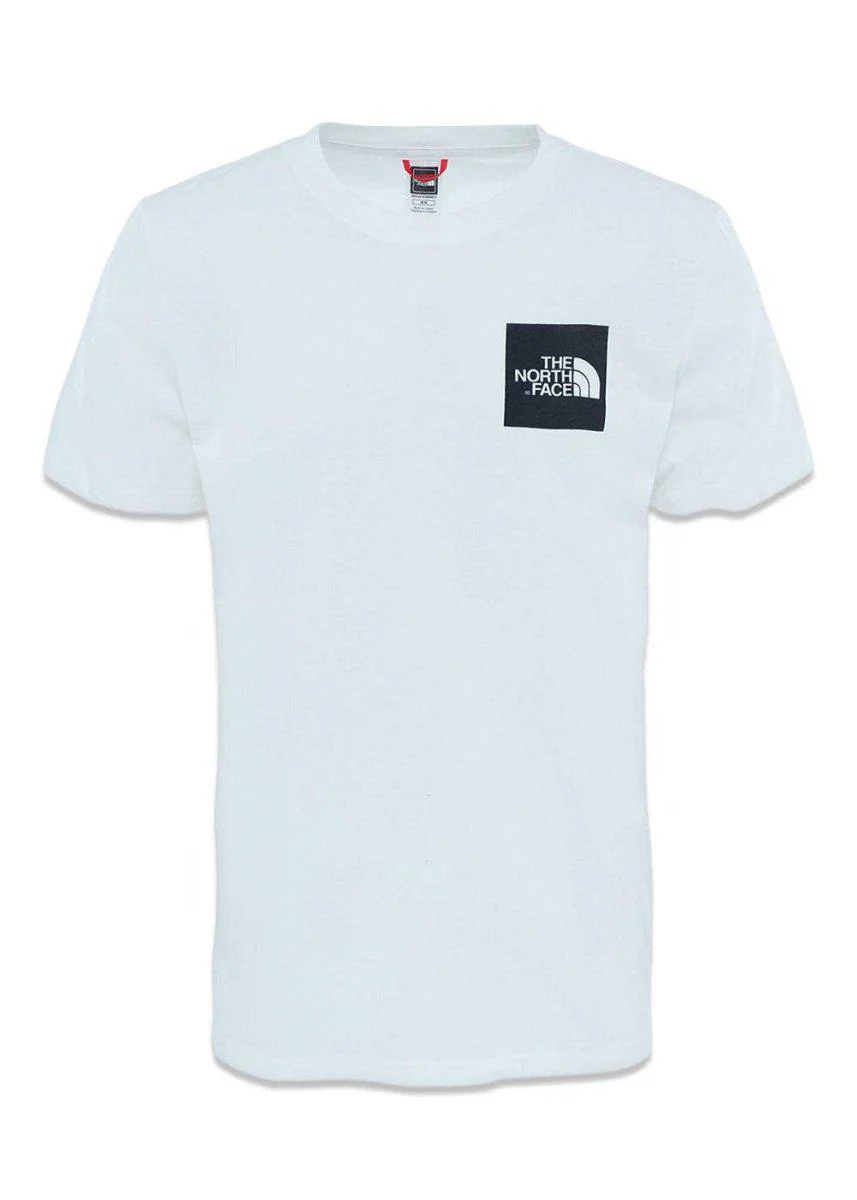 M S/S FINE TEE - EU - Tnf White/Tnf Black