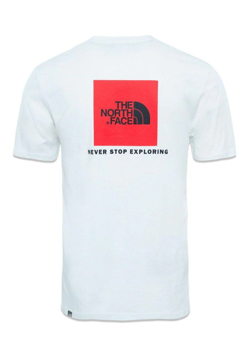 M S/S RED BOX TEE TNF - White - Image 2