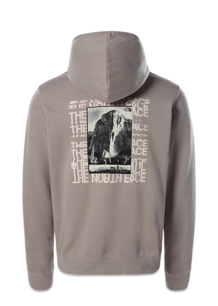 M WARPED TYPE GRAPHIC HOODIE - Mineral Grey - Image 2