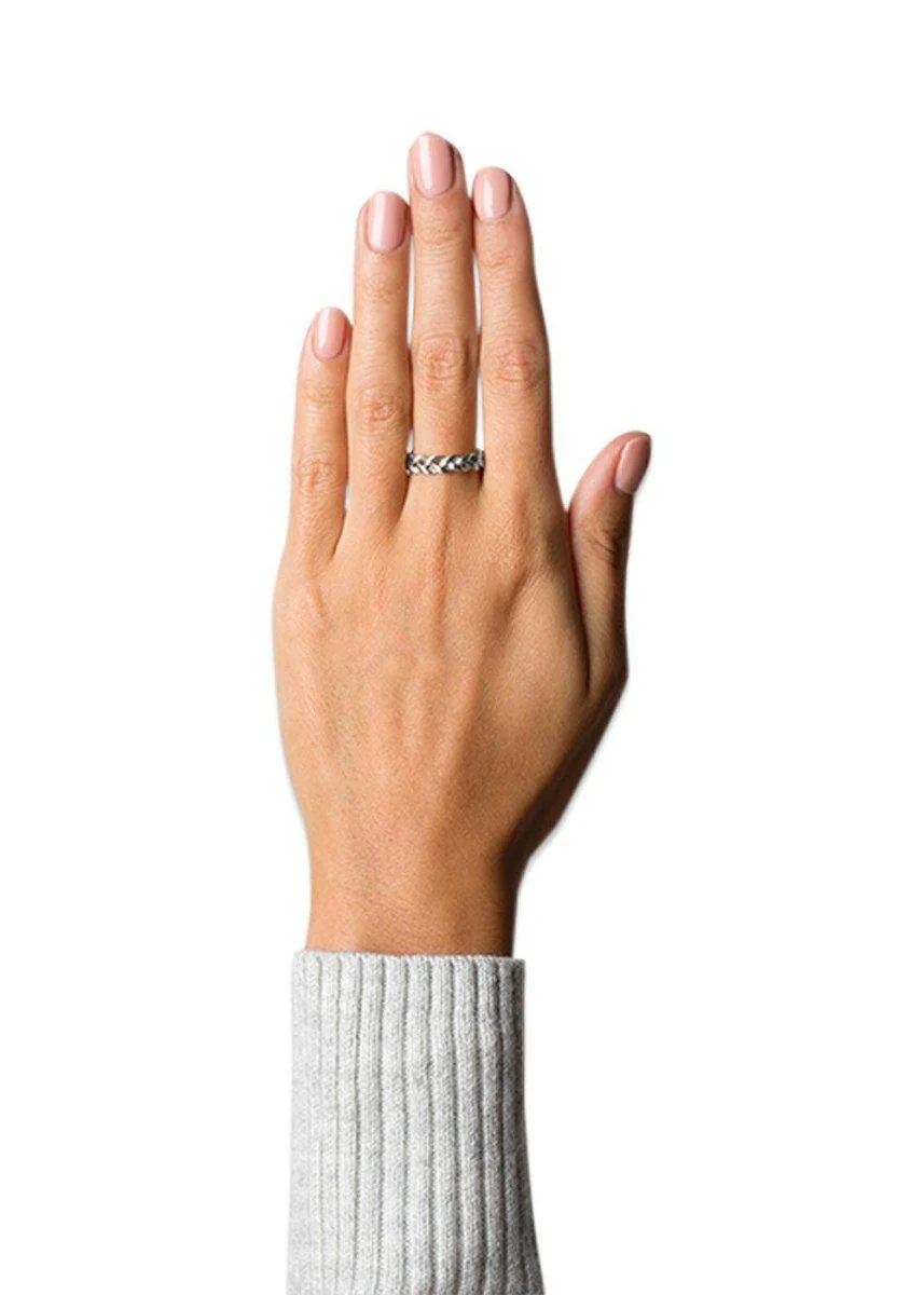 Medium braided ring - Sterling Sølv - Image 3