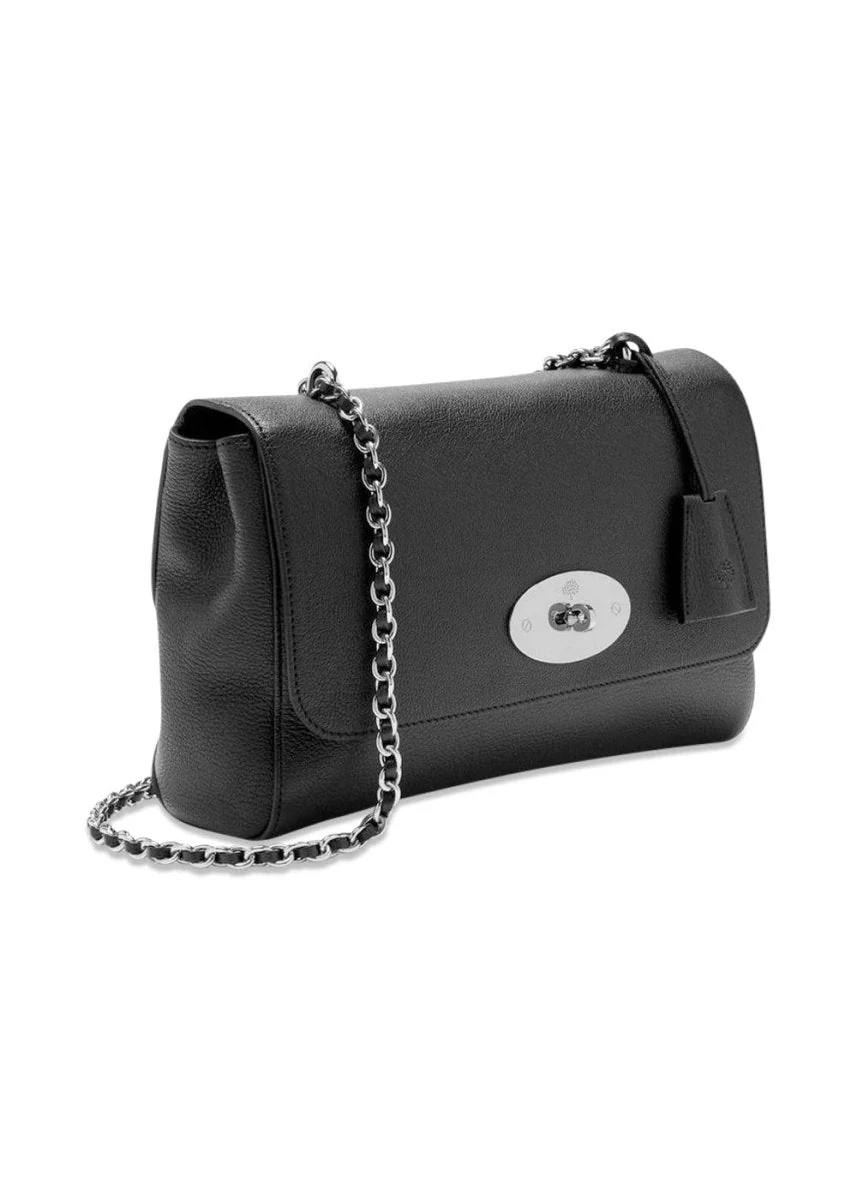 Medium Lily Glossy Goat - Black-Silver Toned - Image 4