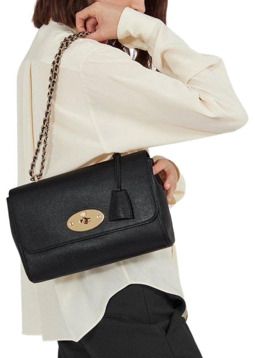 Medium Lily Glossy Goat - Black - Image 4