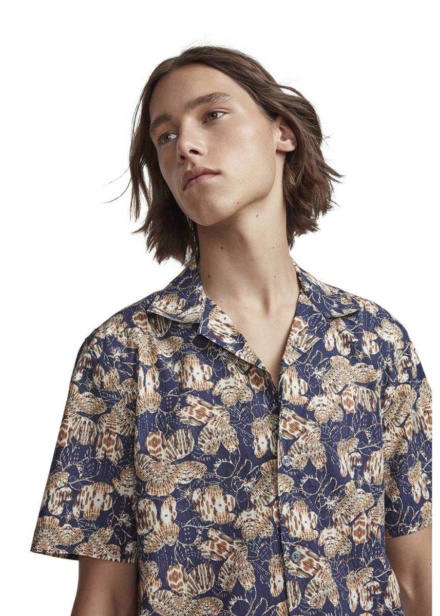 Miyagi Short 5133 - Navy Print - Image 2