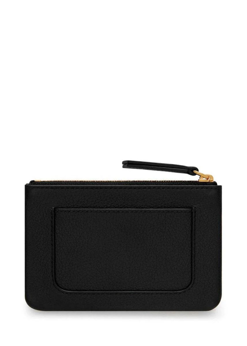 Mulberry Plaque Small Zip Coin - Black - Image 3