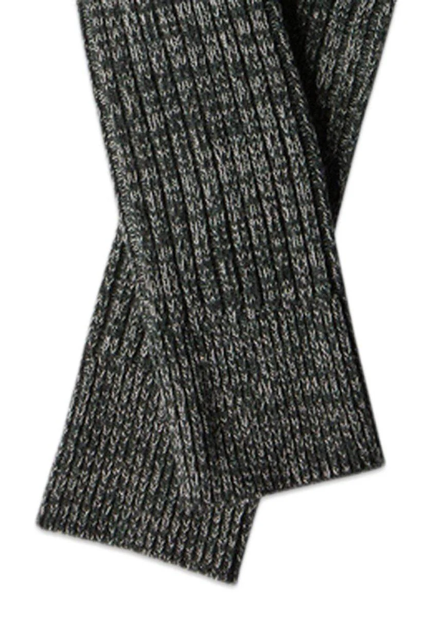 Rib Sock 9139 - Black Melange - Image 2