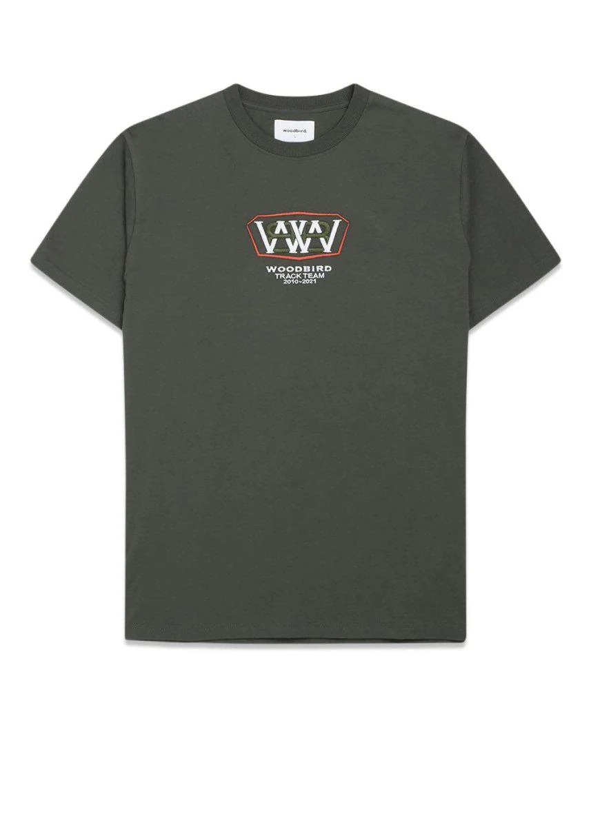 Rics Track Tee - Army Green