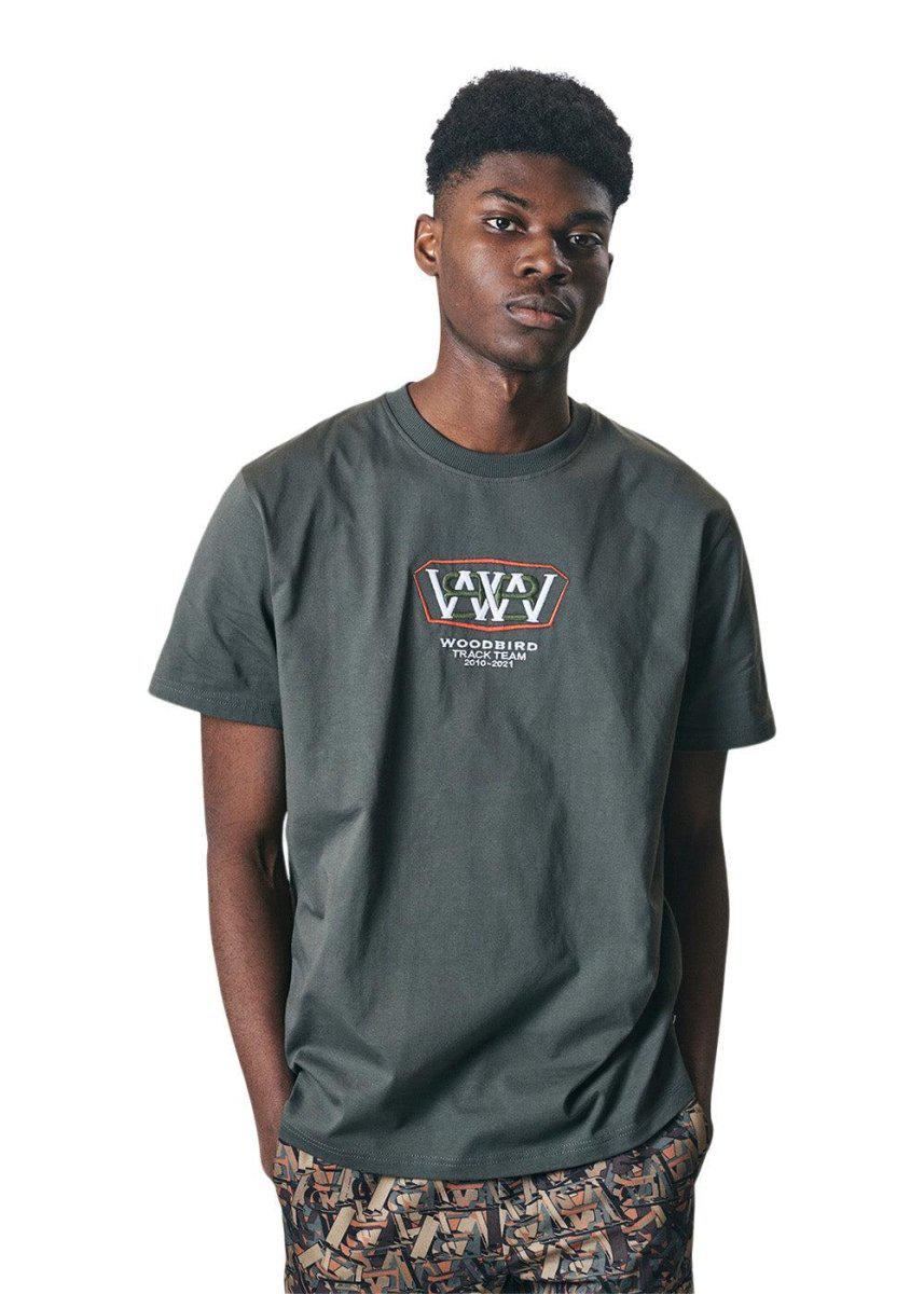 Rics Track Tee - Army Green - Image 2