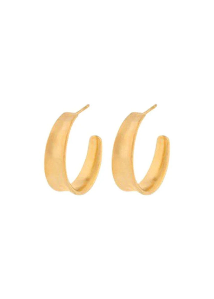 Small Saga Earrings  22 mm - Goldplated
