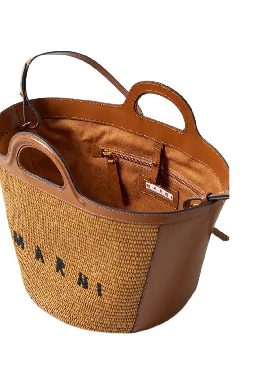 SMALL TROPICALIA SUMMER BAG - Raw Sienna - Image 3