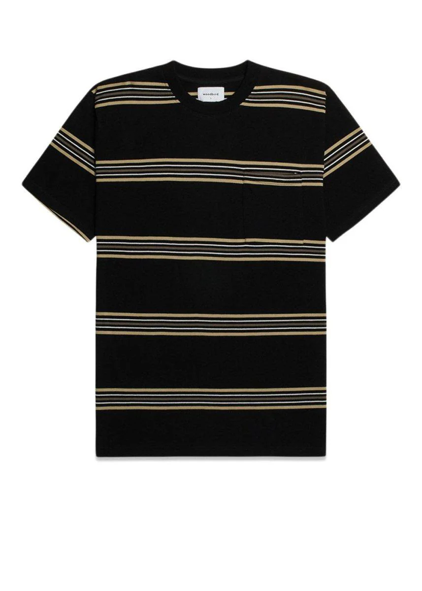 Stona Stripe Tee - Black