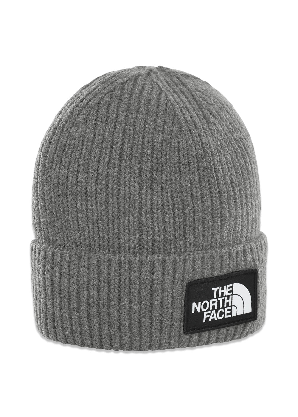 TNF LOGO BOX CUFFED BEANIE - Tnf Medium Grey Heather