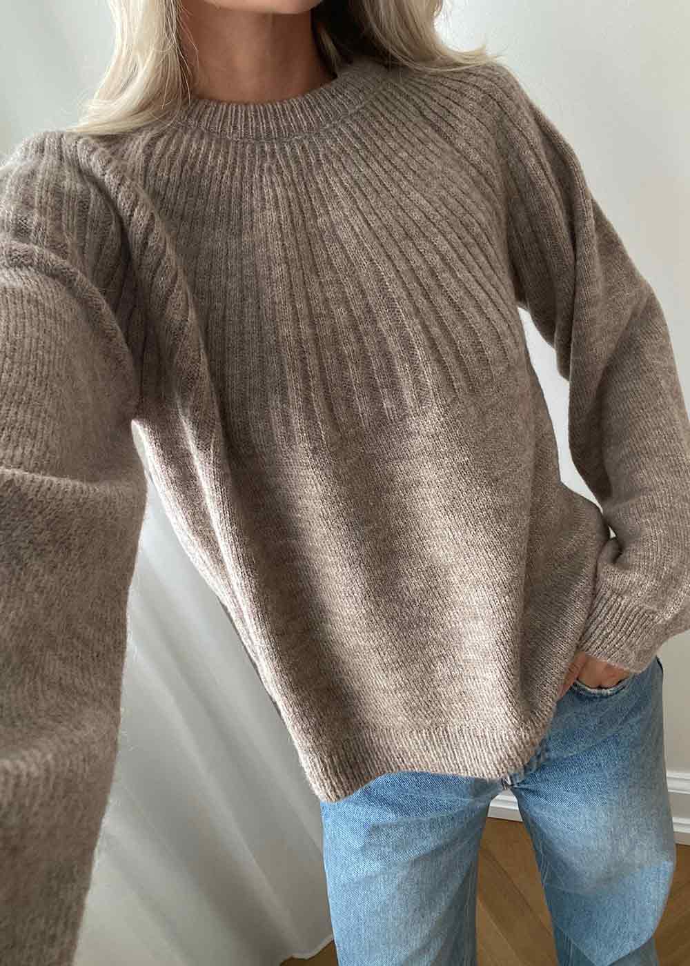 Truce o-neck - Beige Melange - Image 4