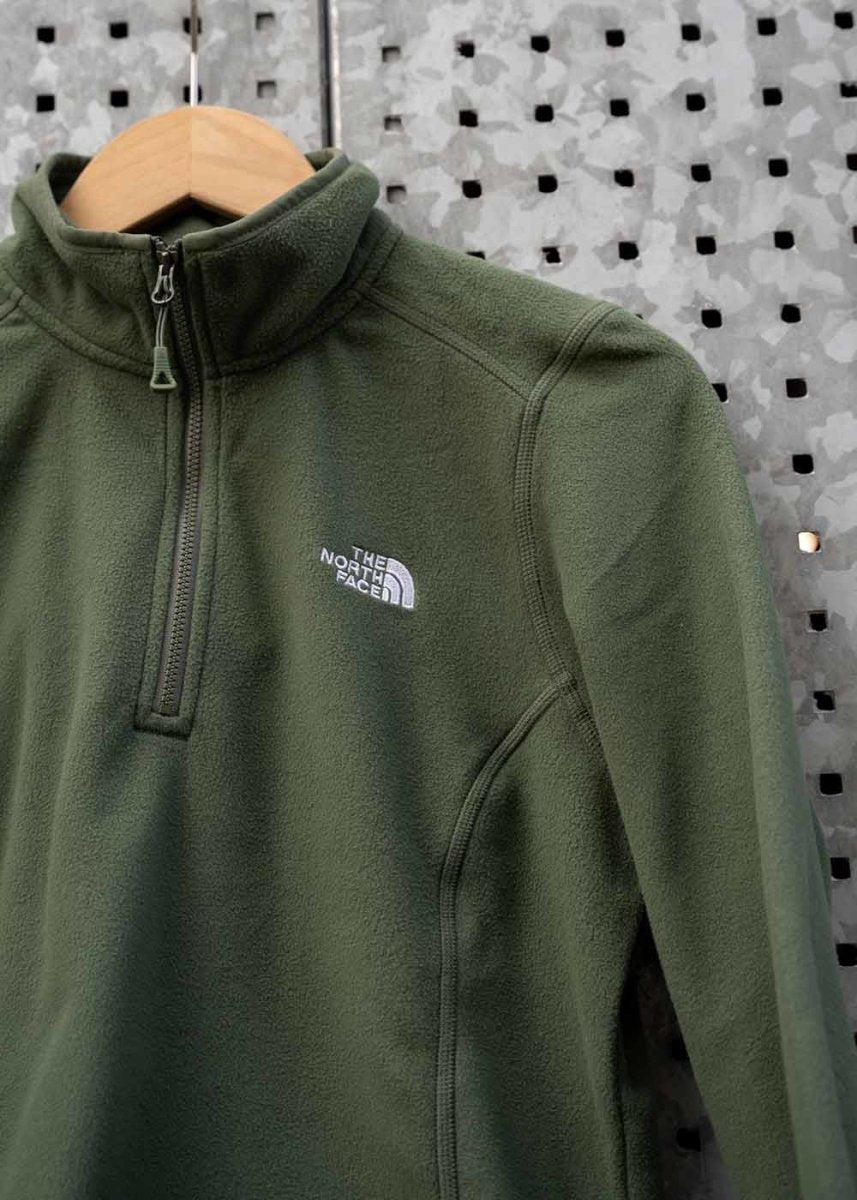W 100 Glacier 1/4 zip - Thyme - Image 3