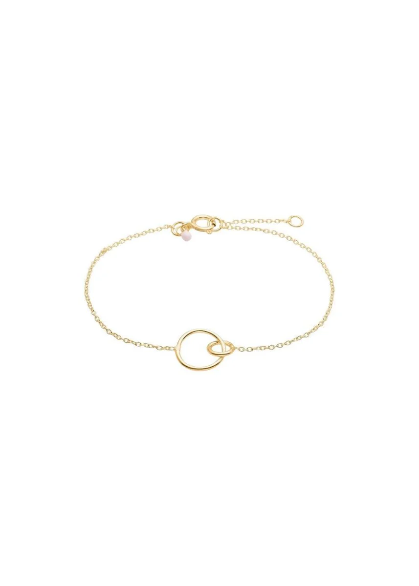 Bracelet, Double Circle - 925S/Gp