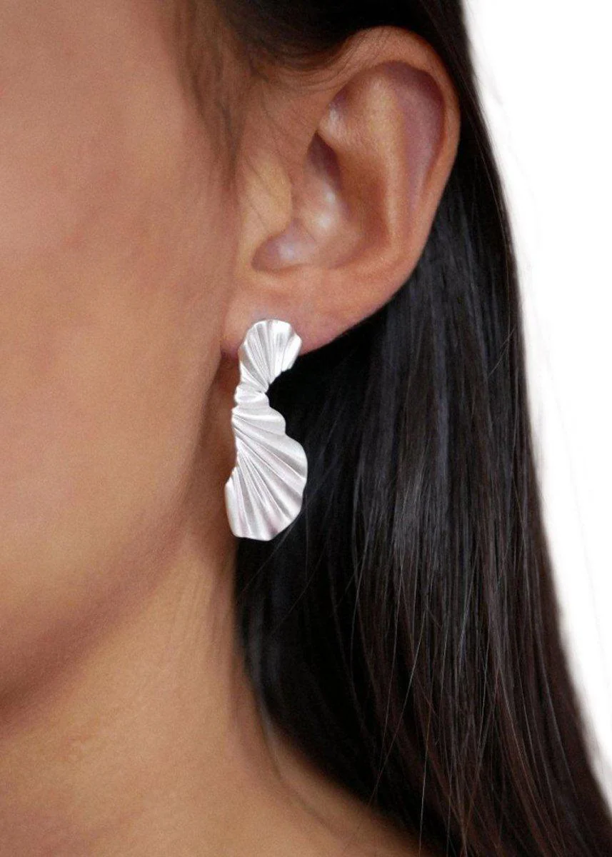 Earring, Big Wave - 925S/M - Image 2