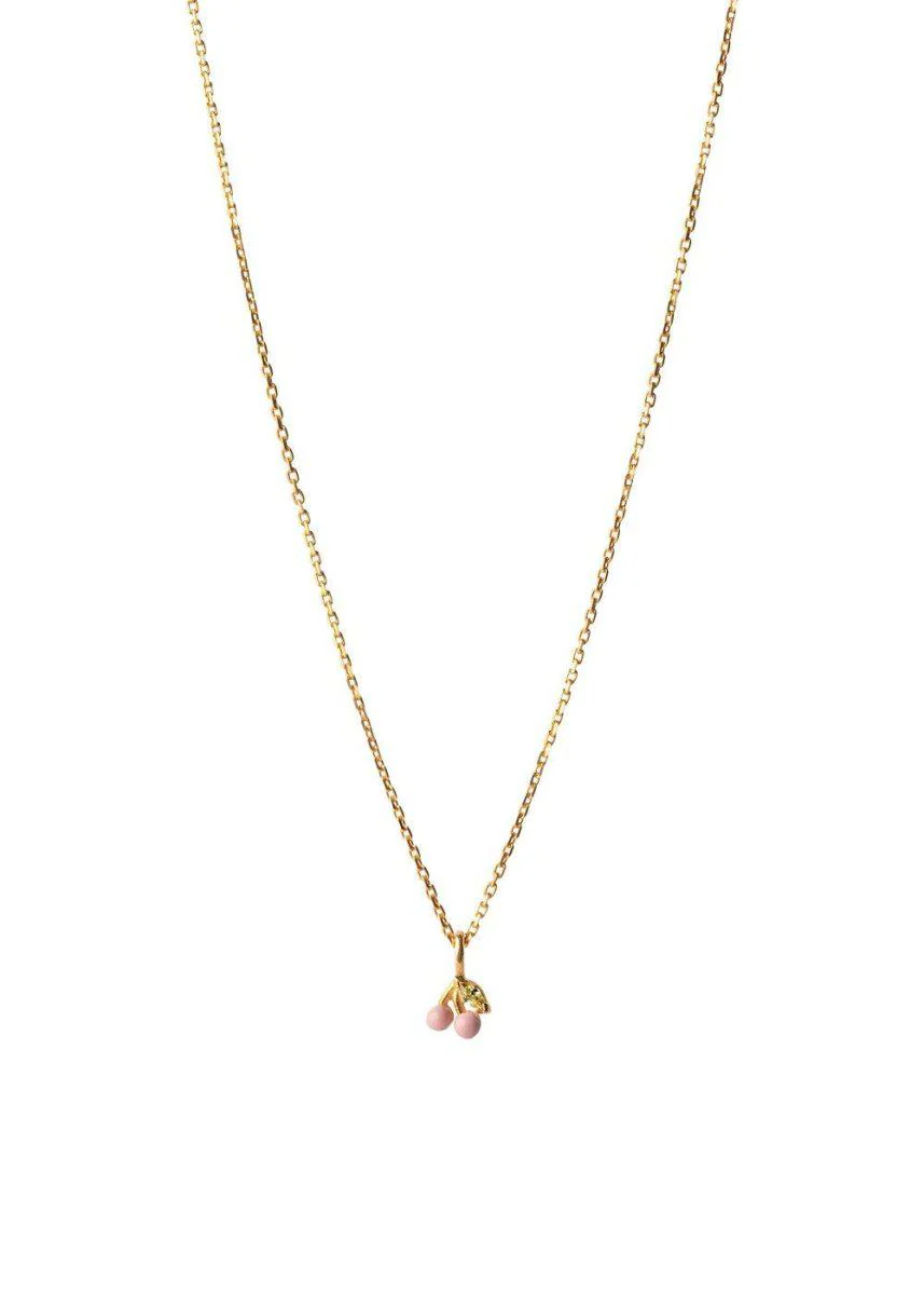 Necklace, Cherry - Light Pink