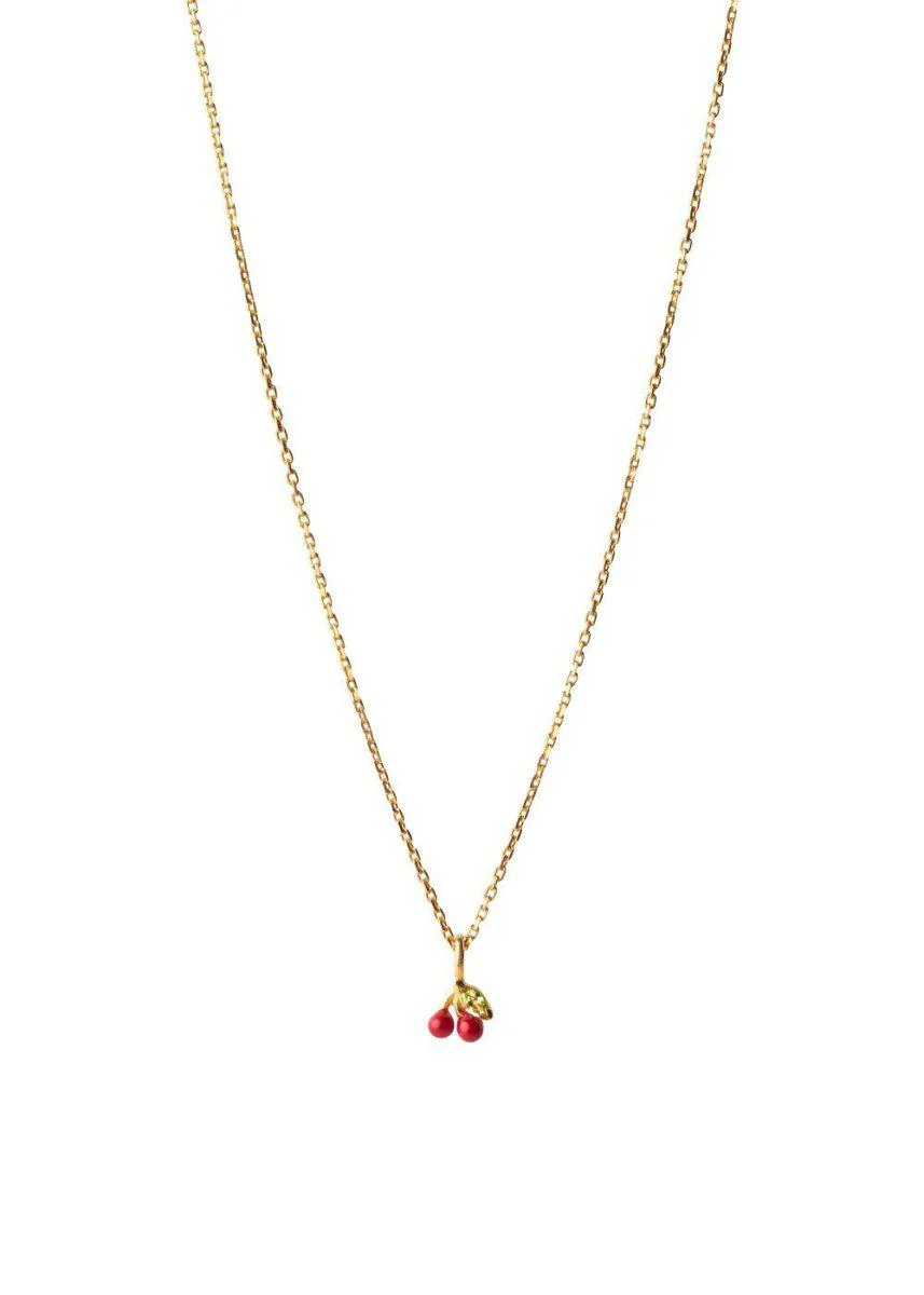 Necklace, Cherry - Red