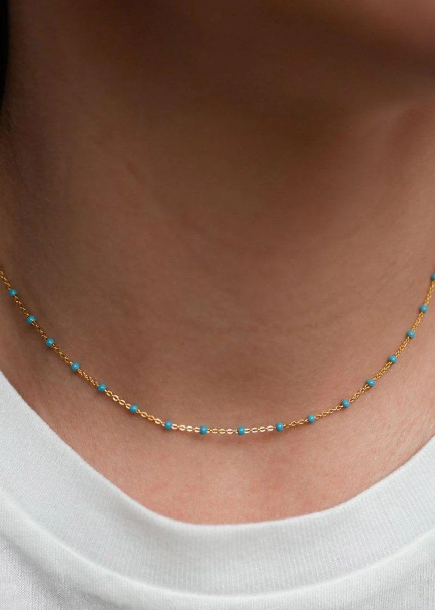 Necklace, Lola - Coral - Image 2