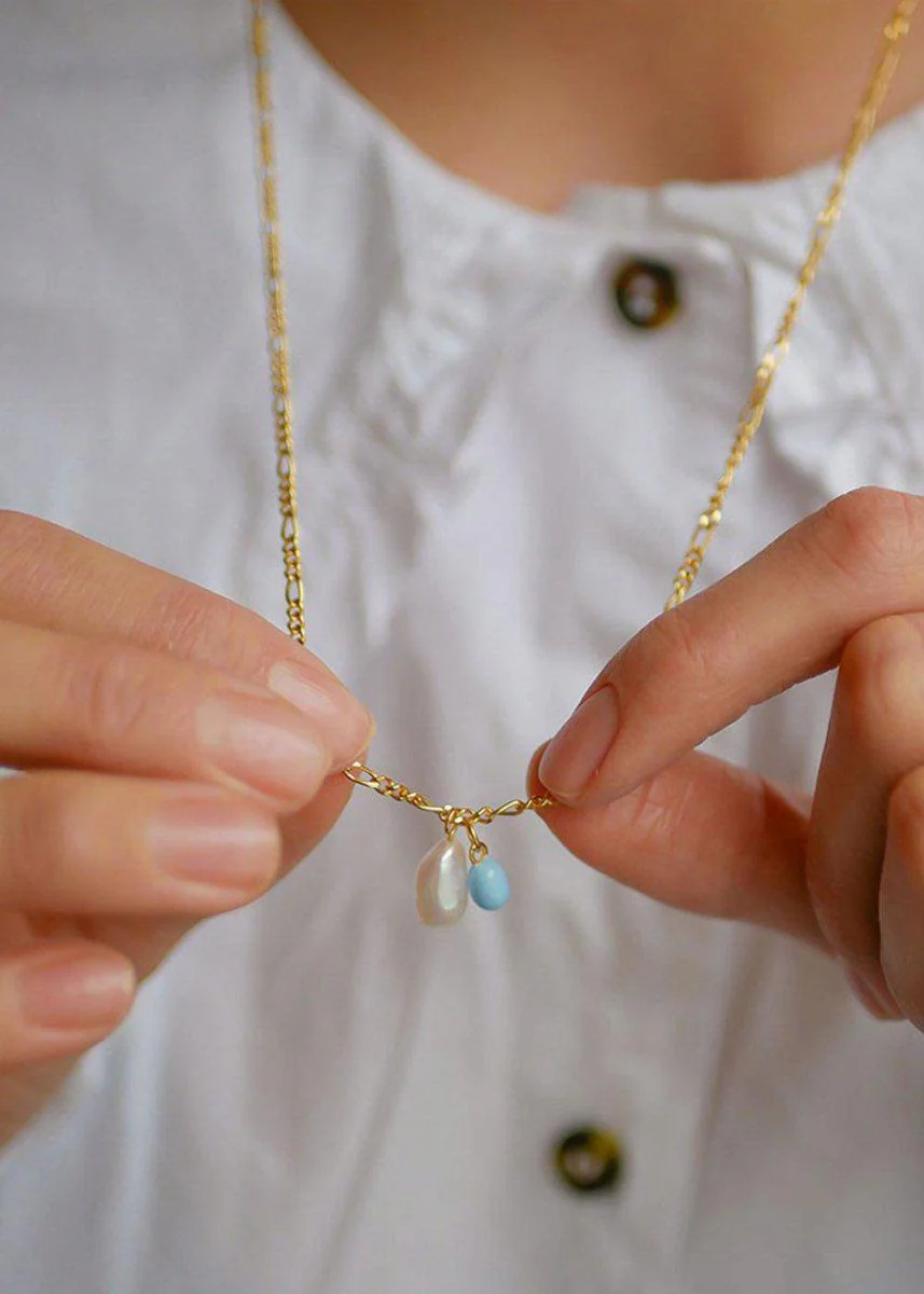 Necklace, Maika - 925S/Gp - Image 2
