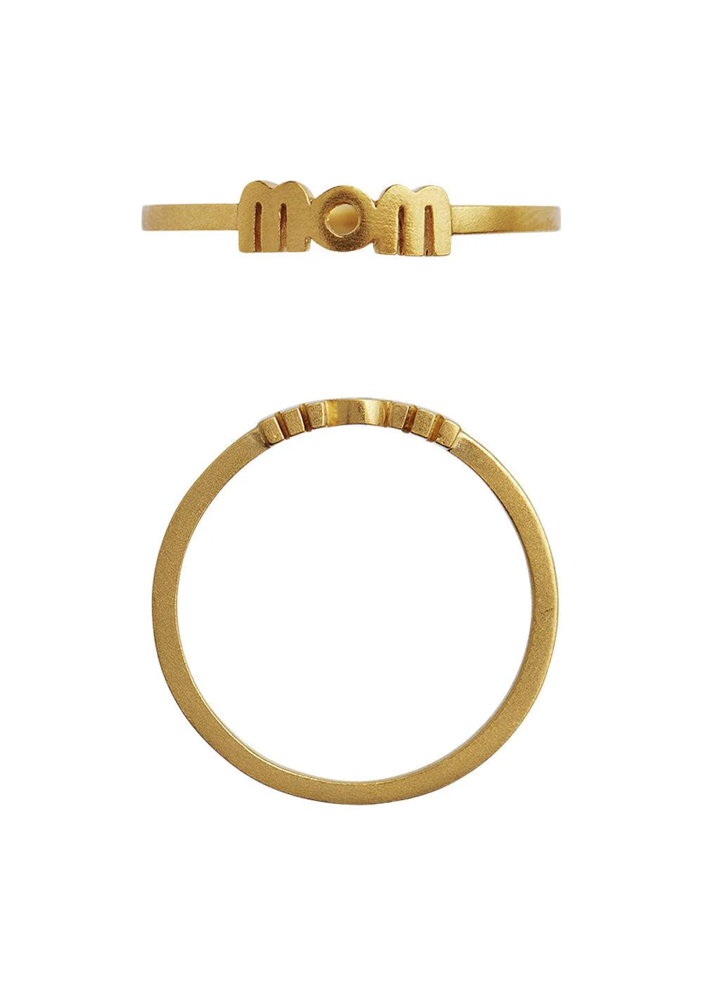 Wow Mom Ring Gold-52 - Goldplated