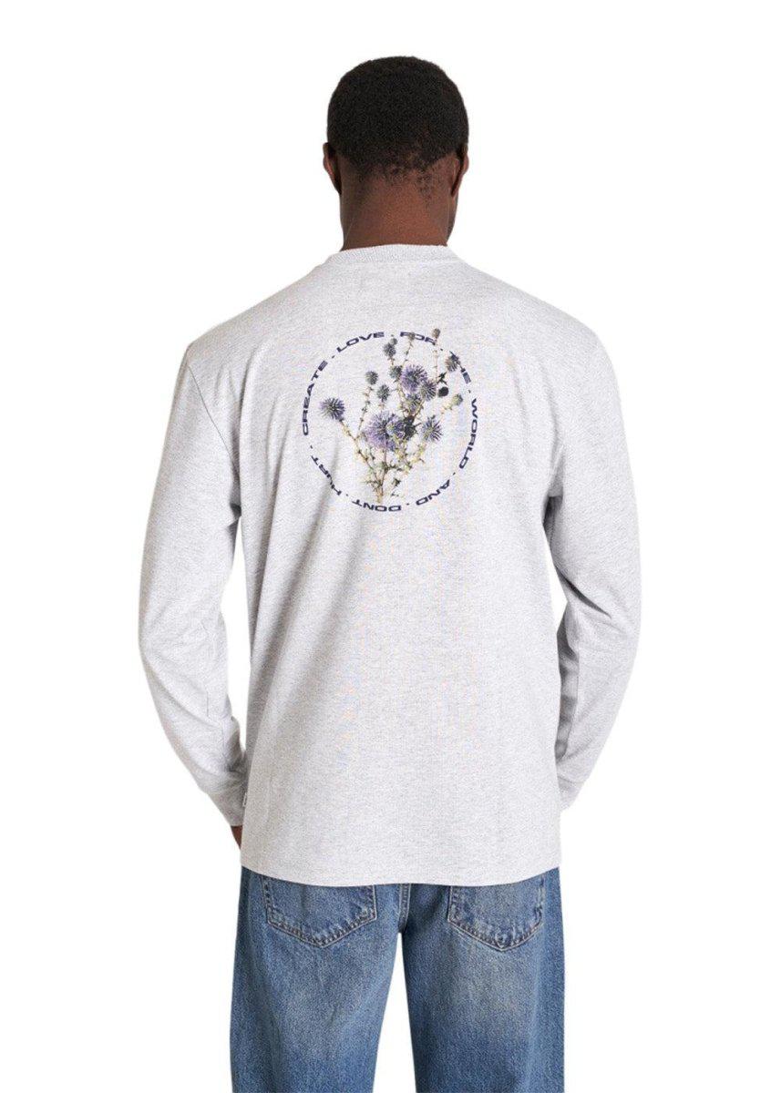 Harbour Crest L/S Tee - Snow Melange - Image 4