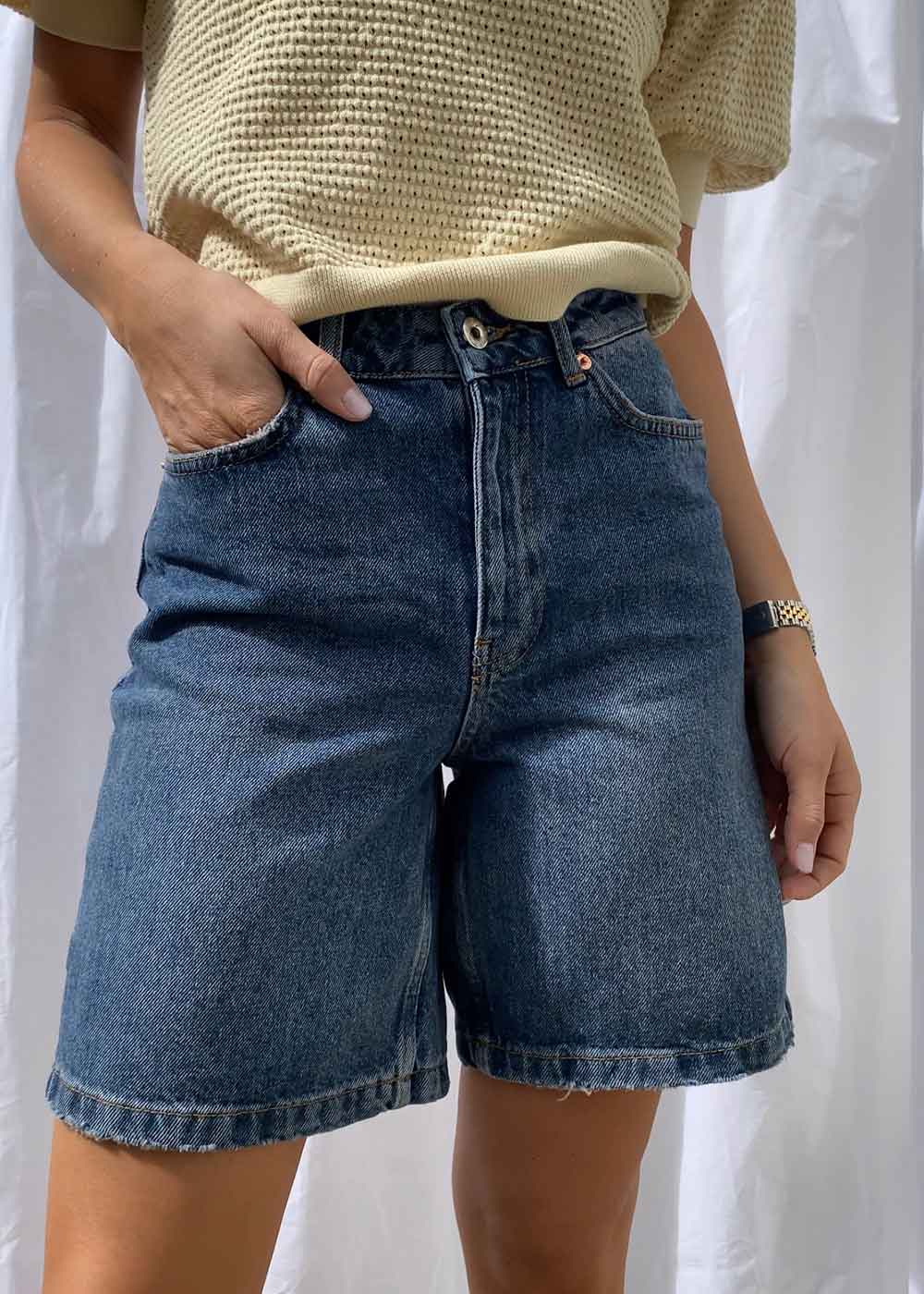 Maggie Blooke Shorts - Blue Stone - Image 2