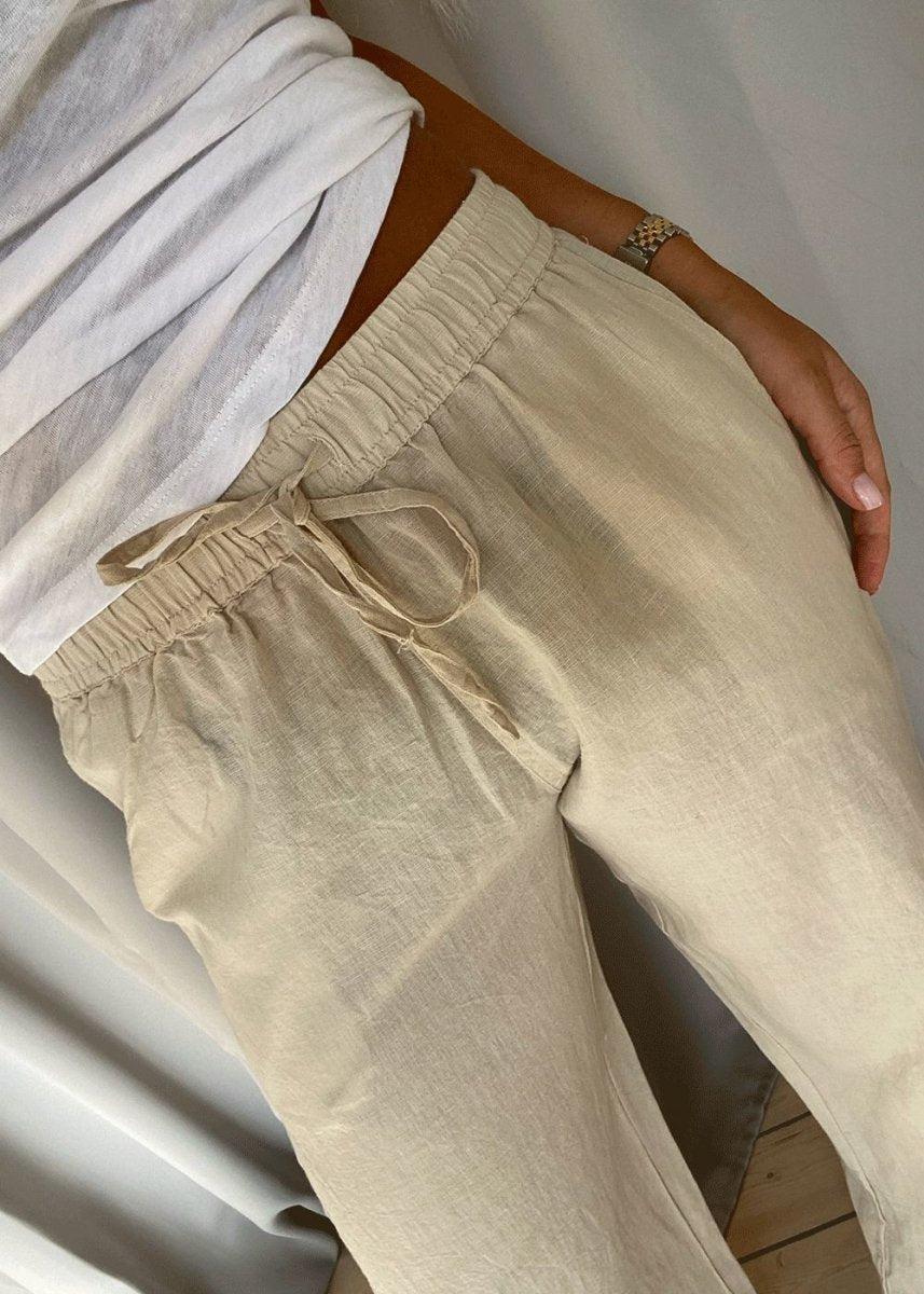 Sonar Linen Pants - Sand - Image 3