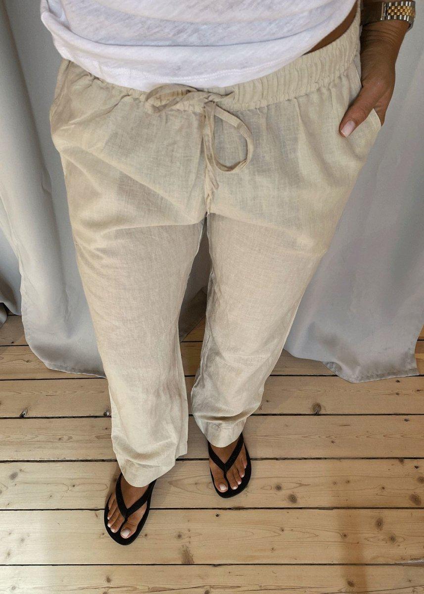 Sonar Linen Pants - Sand - Image 4