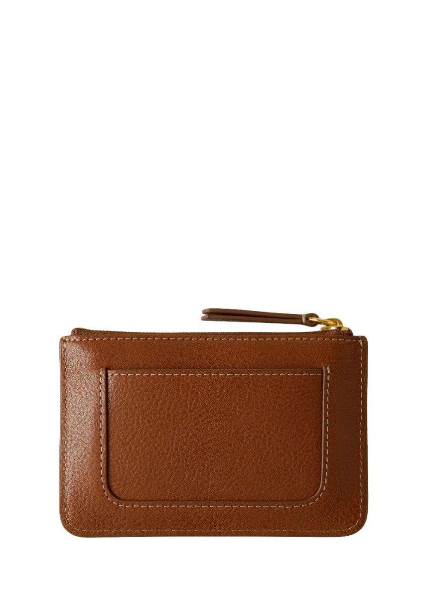 Mulberry Plaque Small Zip Coin Pouch - Oak - Image 3