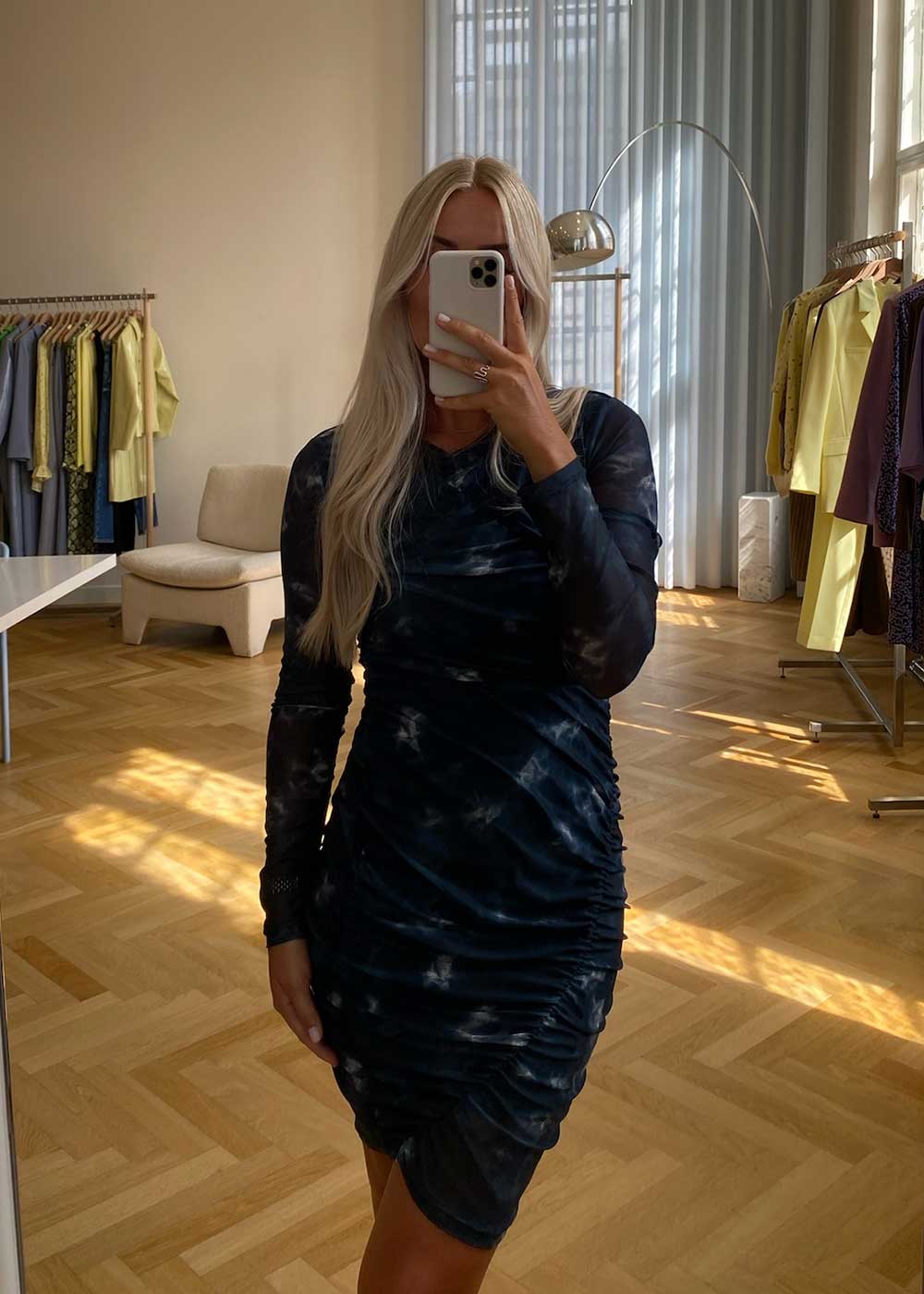 CliffordMD print dress - Midnight Tie Dye - Image 3