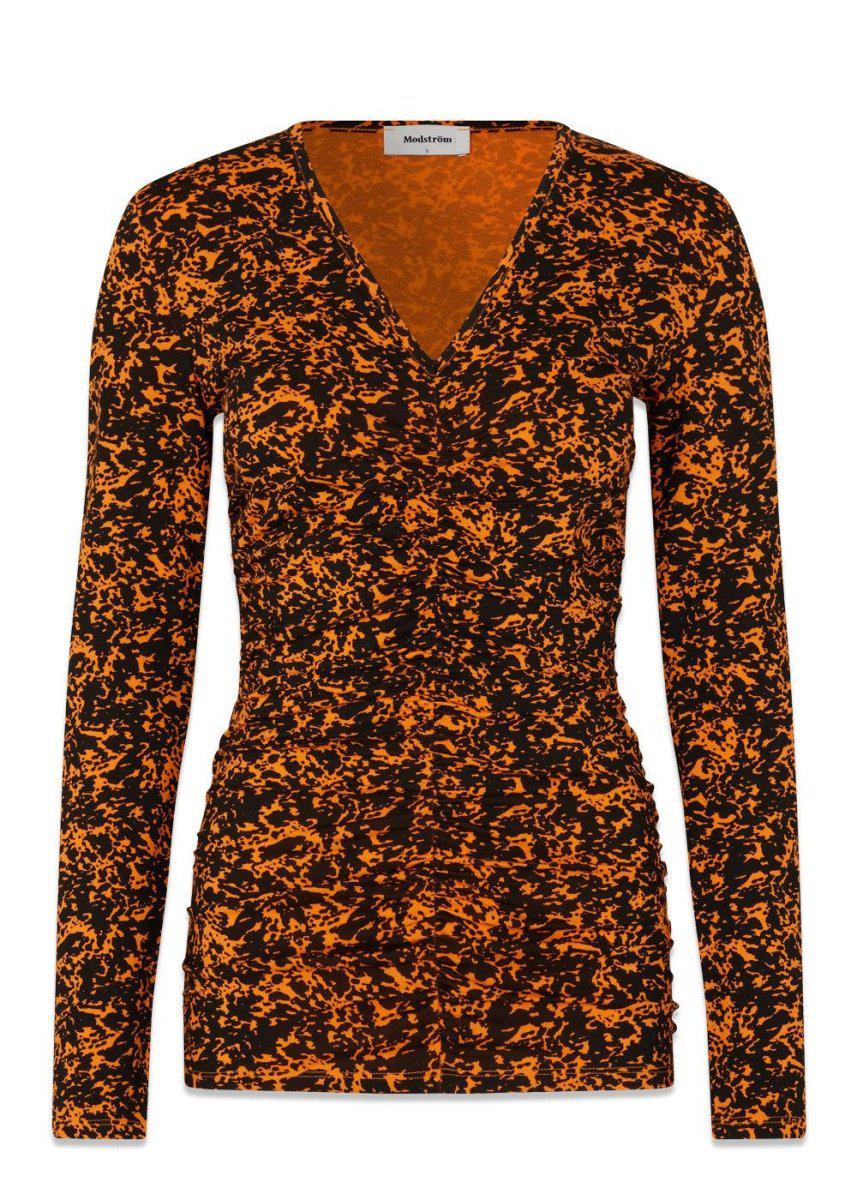 CurtisMD print top - Vibrant Orange Splash