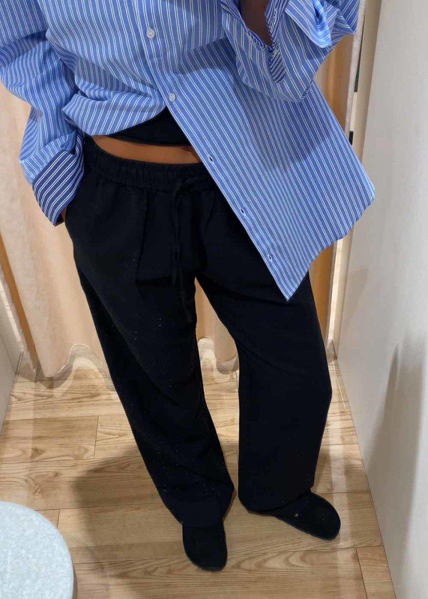 Sonar Linen Pants - Black - Image 2