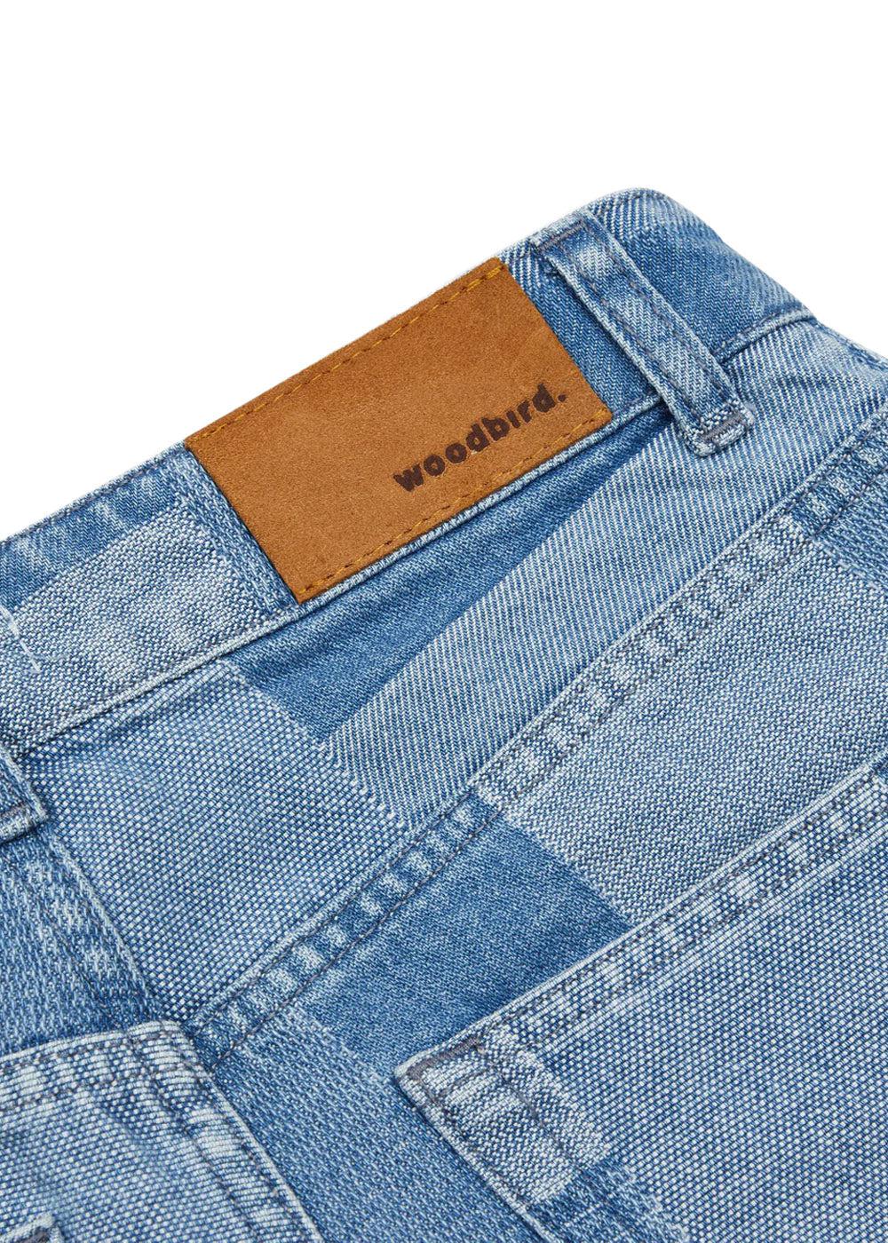 Maggie Patchwork Shorts - Blue - Image 4