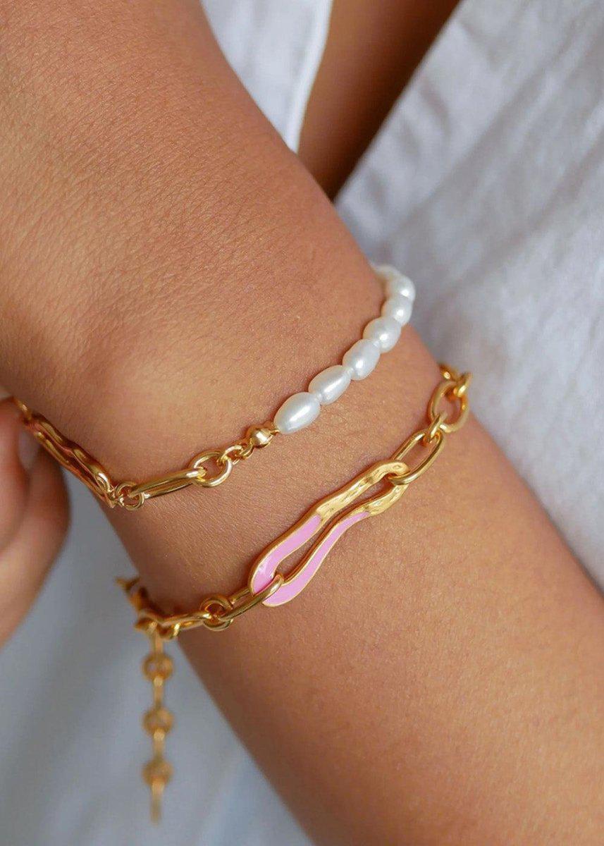 Bracelet, Jasmine - Pink - Image 2