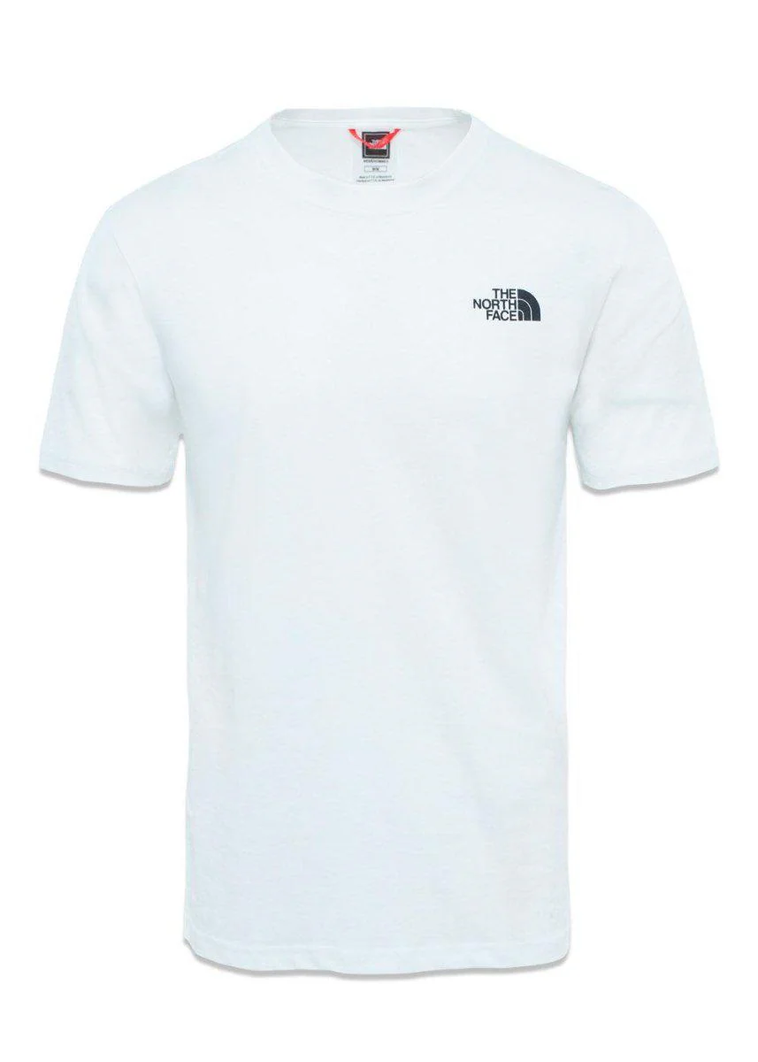 M S/S RED BOX TEE - Tnf White