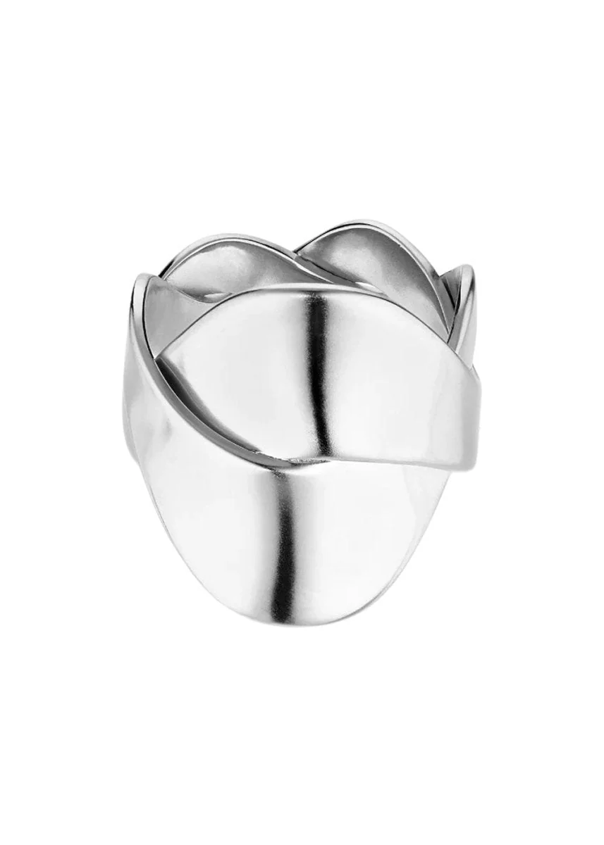 Big Wavy Ring - Silver - Image 2