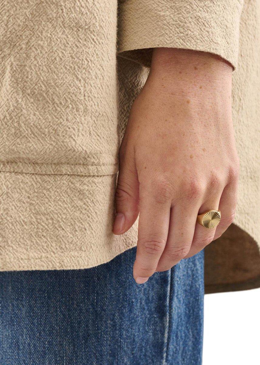 Ocean Star Signet Ring - Goldplated - Image 2