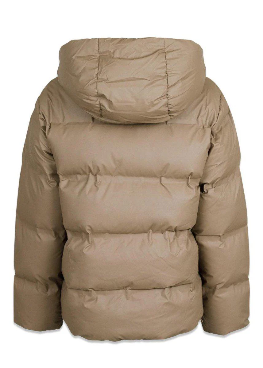 Fox C Puffer Jacket - Taupe - Image 5