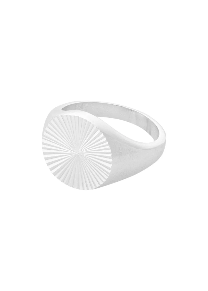 Ocean Star Signet Ring - Silver