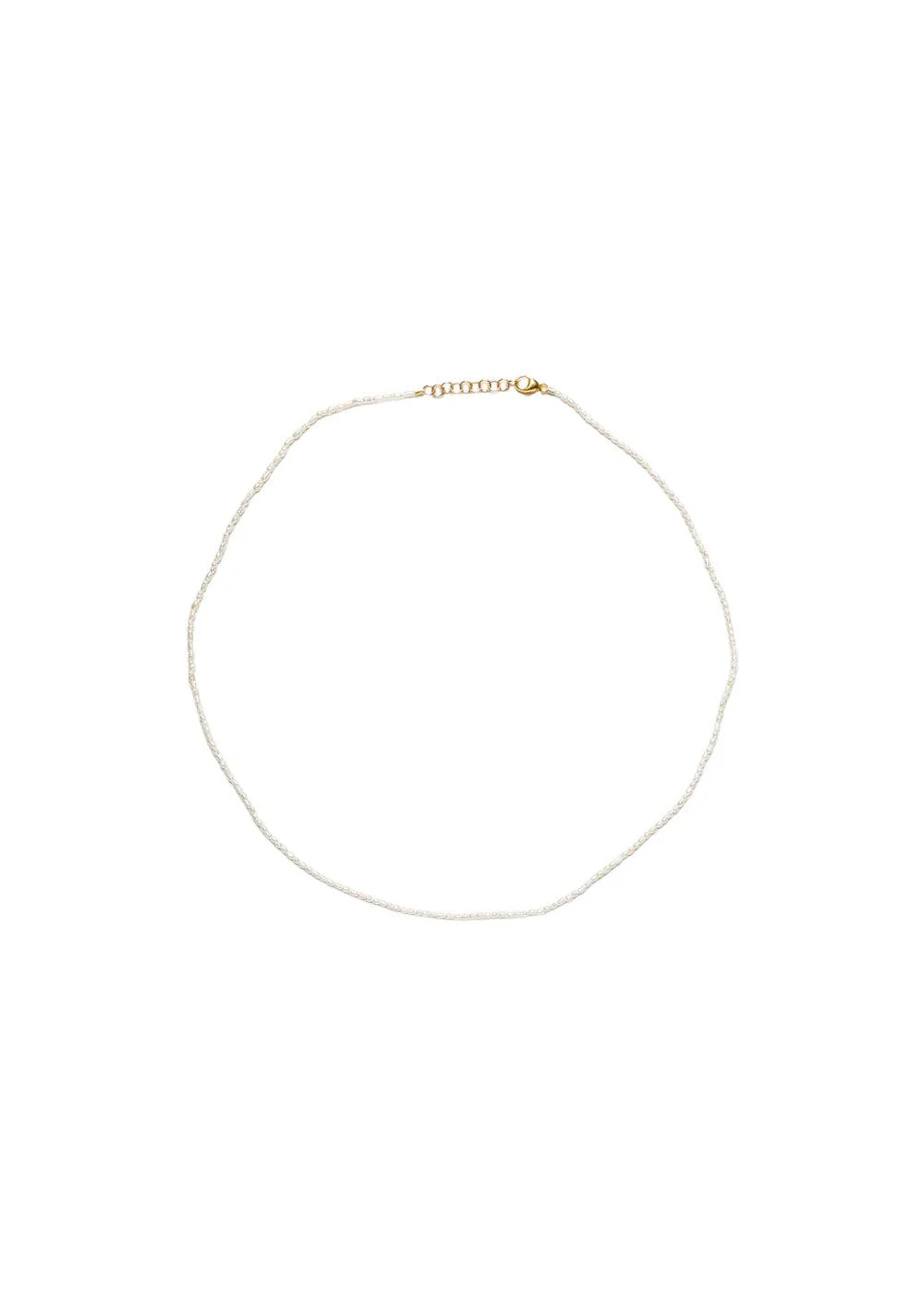 Tiny pearl necklace - Forgyldt