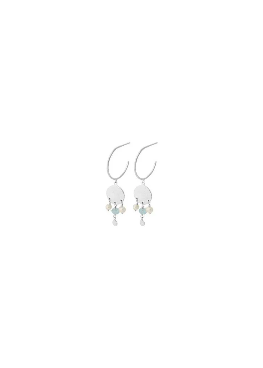 Dream Catcher Hoops size 42 mm - Silver